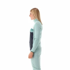 Bedrucktes Half-Zip-Fleeceshirt aus Softech für Damen