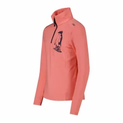 Bedrucktes Half-Zip-Fleeceshirt aus Softech für Mädchen