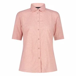 Damen 3/4 Ärmel Stretch-Bluse mit Allover-Druck