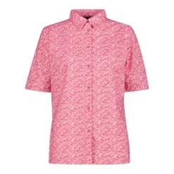 Damen 3/4 Ärmel Stretch-Bluse mit Allover-Druck