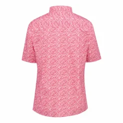 Damen 3/4 Ärmel Stretch-Bluse mit Allover-Druck