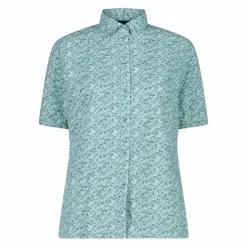 Damen 3/4 Ärmel Stretch-Bluse mit Allover-Druck