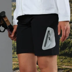 Damen 4 Way Stretch Stoff Bermuda Shorts