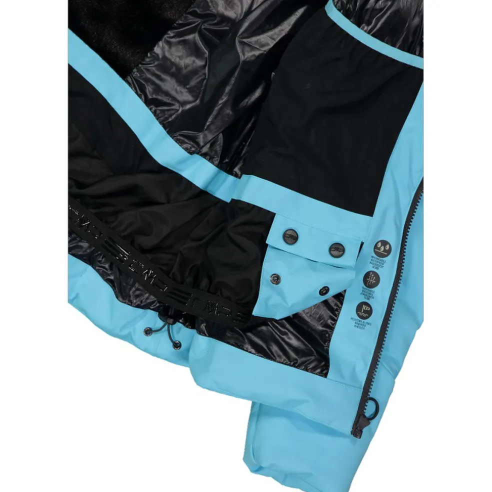 Damen Aprés Ski wattierte Jacke mit Schneegamasche