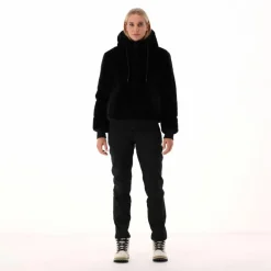 Damen Hose aus Softshell mit sichtbarer Naht vorne