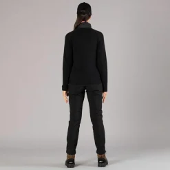 Damen Hose aus Softshell mit sichtbarer Naht vorne