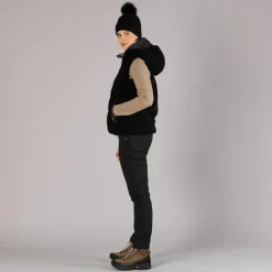 Damen Hose aus Softshell mit sichtbarer Naht vorne