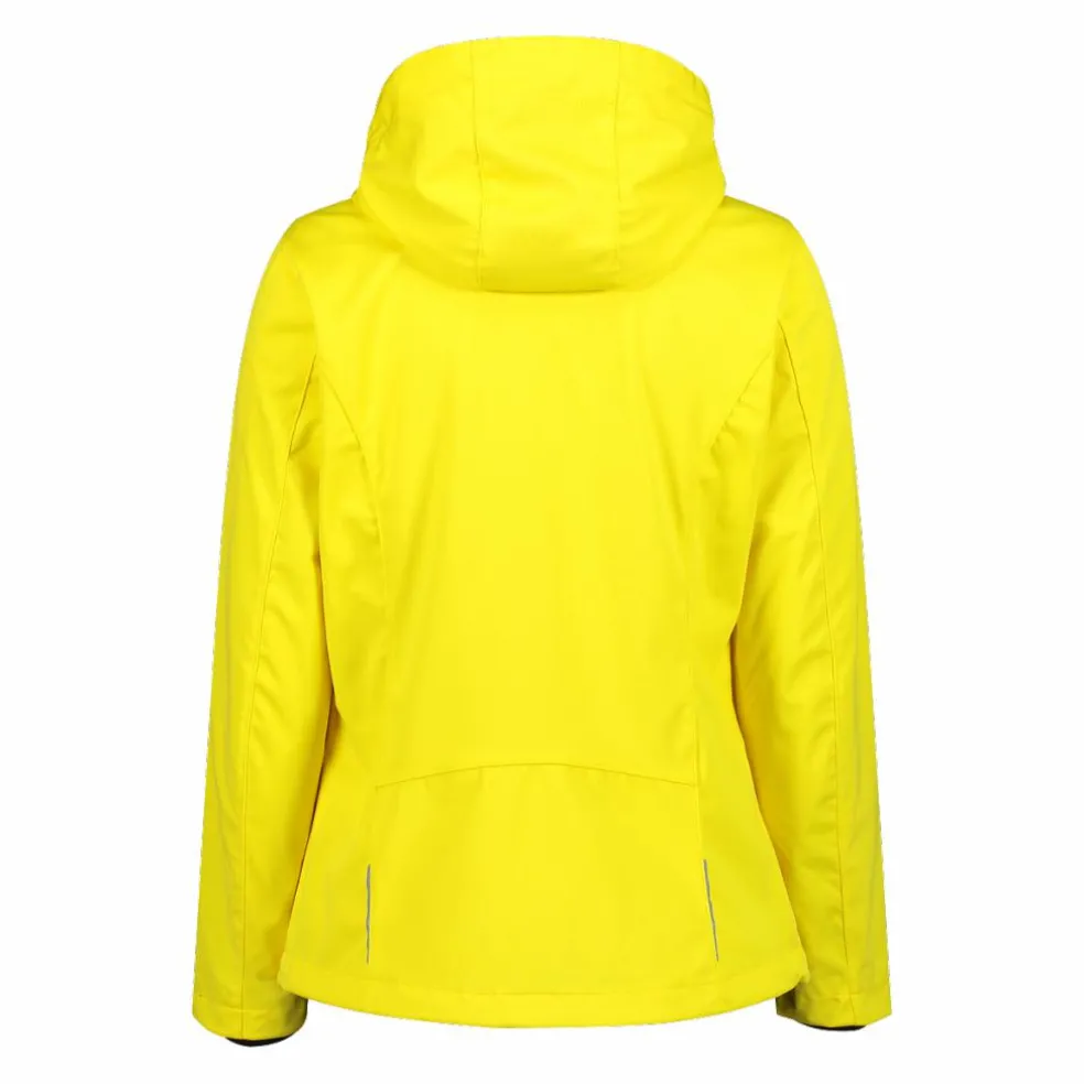 Damen Jacke aus Light Softshell mit abnehmbarer Kapuze