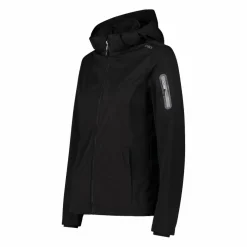 Damen Jacke aus Light Softshell mit abnehmbarer Kapuze