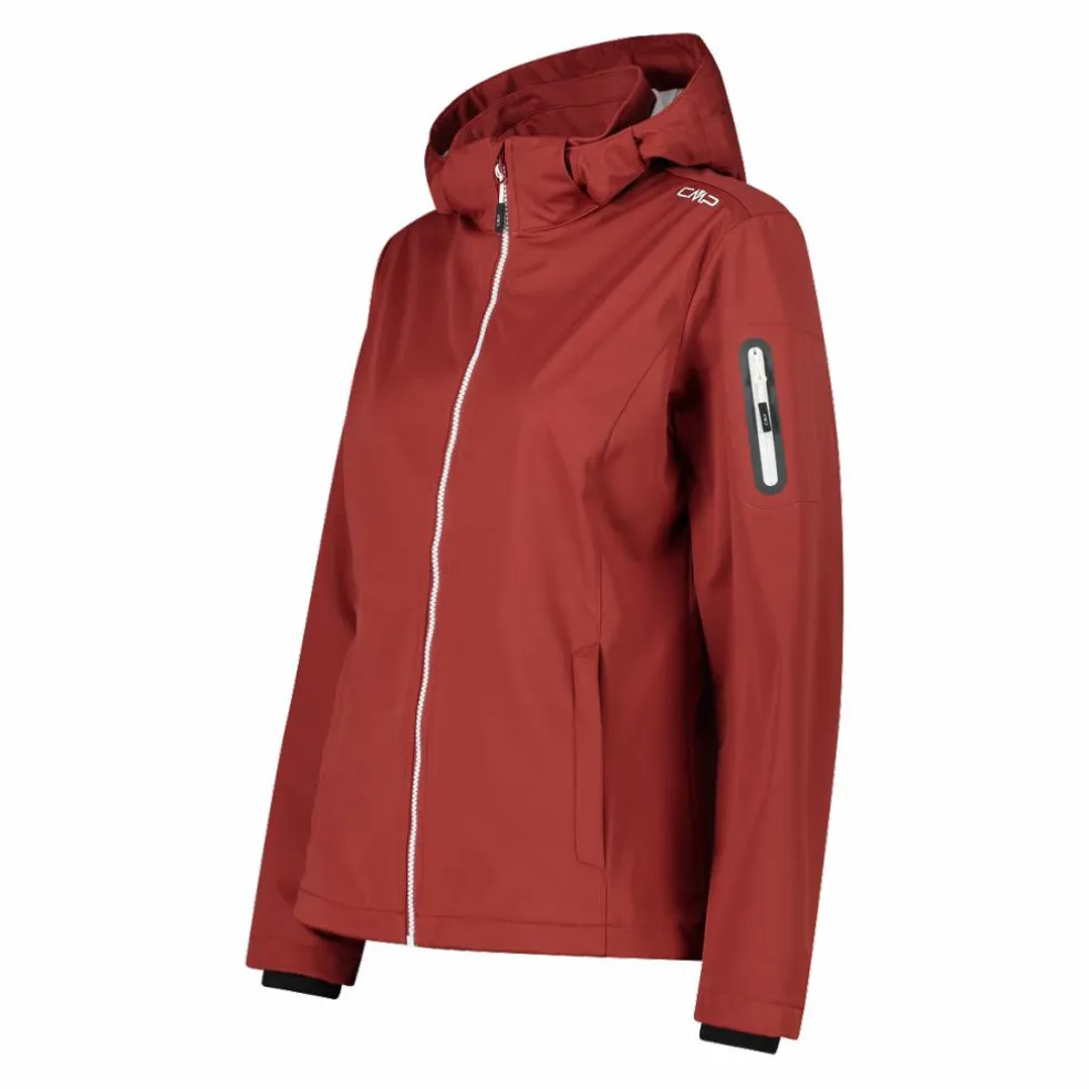 Damen Jacke aus Light Softshell mit abnehmbarer Kapuze
