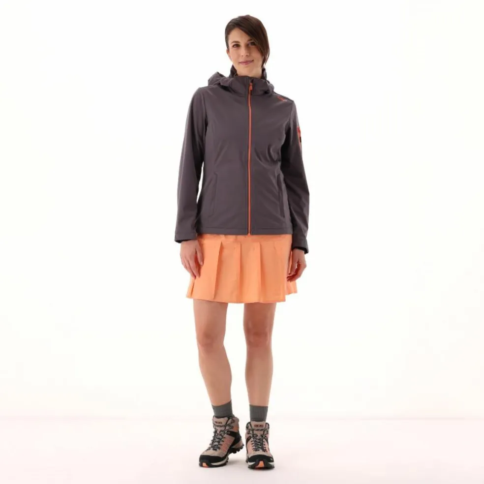 Damen Jacke aus Light Softshell mit abnehmbarer Kapuze