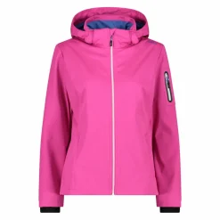 Damen Jacke aus Light Softshell mit abnehmbarer Kapuze