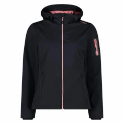 Damen Jacke aus Light Softshell mit abnehmbarer Kapuze