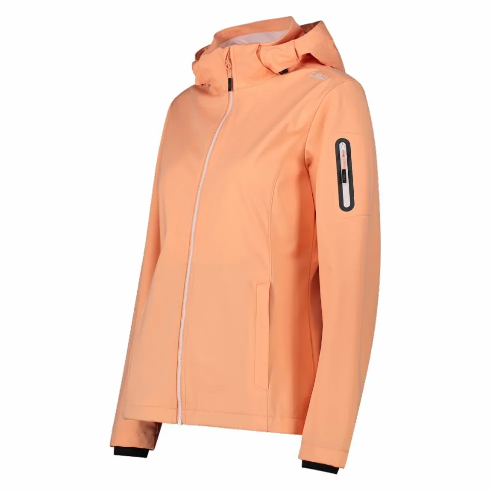 Damen Jacke aus Light Softshell mit abnehmbarer Kapuze