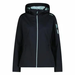 Damen Jacke aus Light Softshell mit abnehmbarer Kapuze