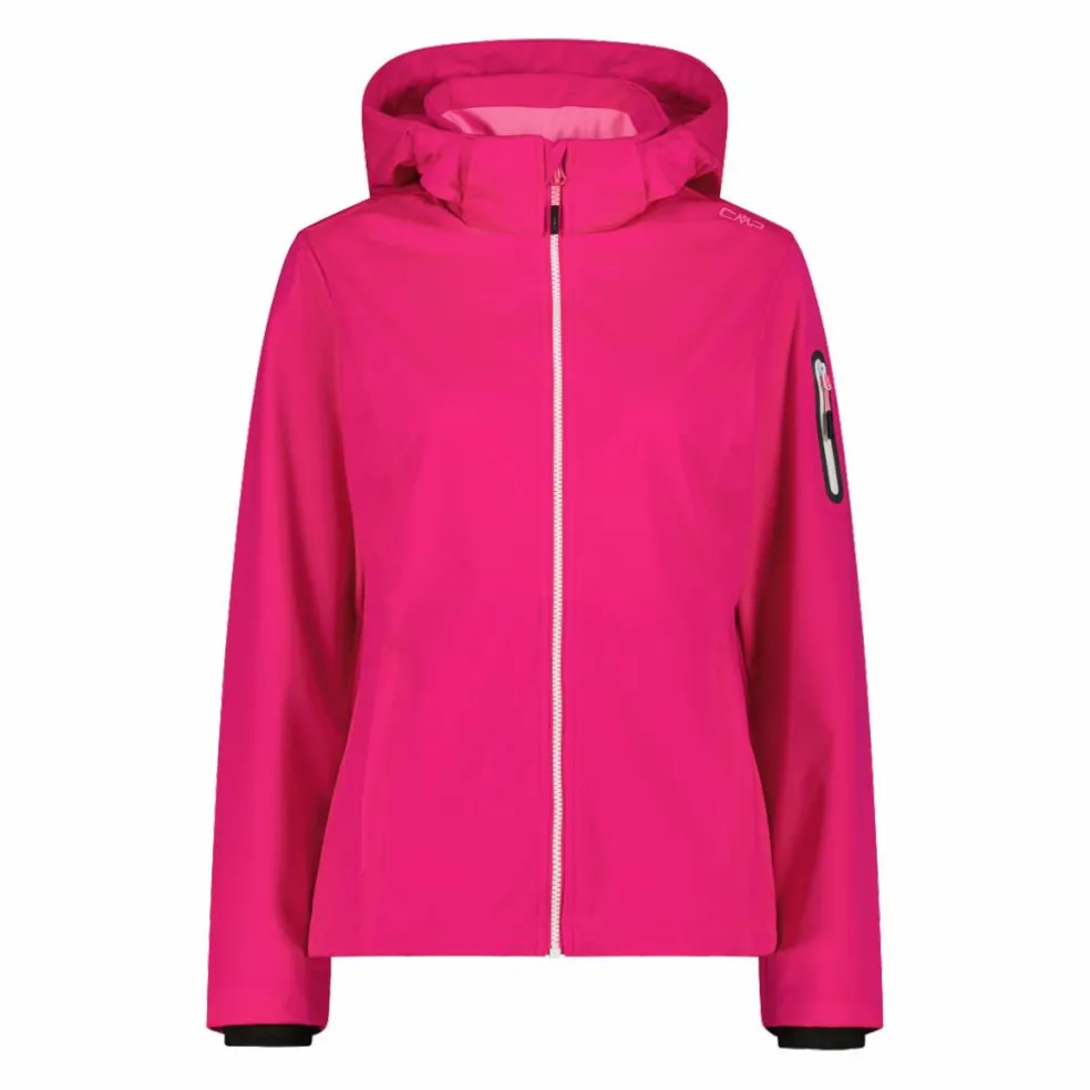 Damen Jacke aus Light Softshell mit abnehmbarer Kapuze