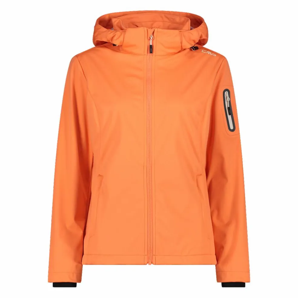 Damen Jacke aus Light Softshell mit abnehmbarer Kapuze