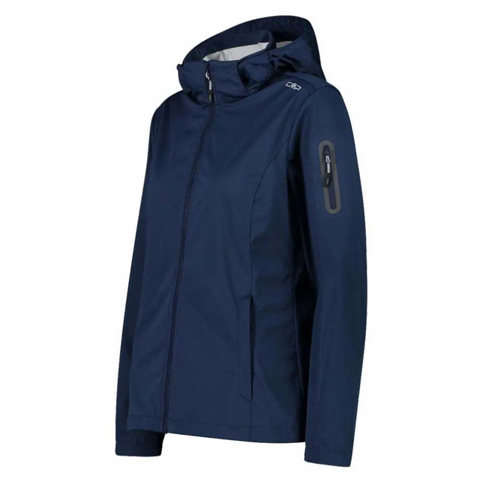 Damen Jacke aus Light Softshell mit abnehmbarer Kapuze