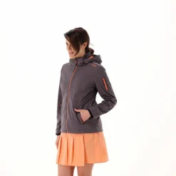Damen Jacke aus Light Softshell mit abnehmbarer Kapuze