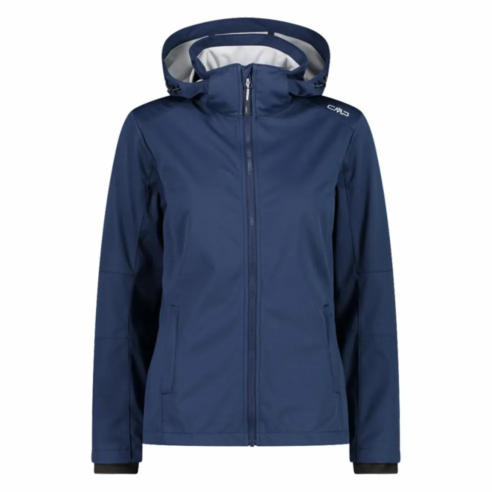 Damen Jacke aus Light Softshell mit abnehmbarer Kapuze