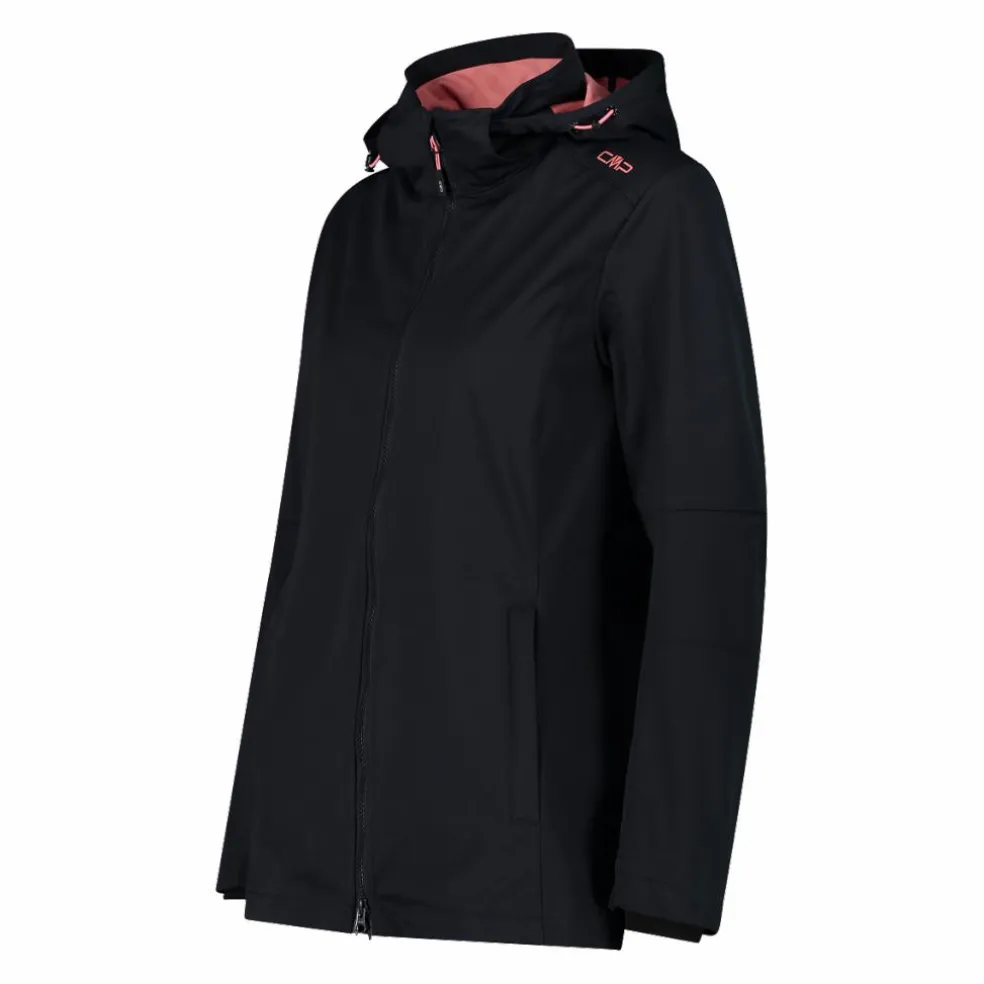 Damen Jacke aus Light Softshell mit abnehmbarer Kapuze