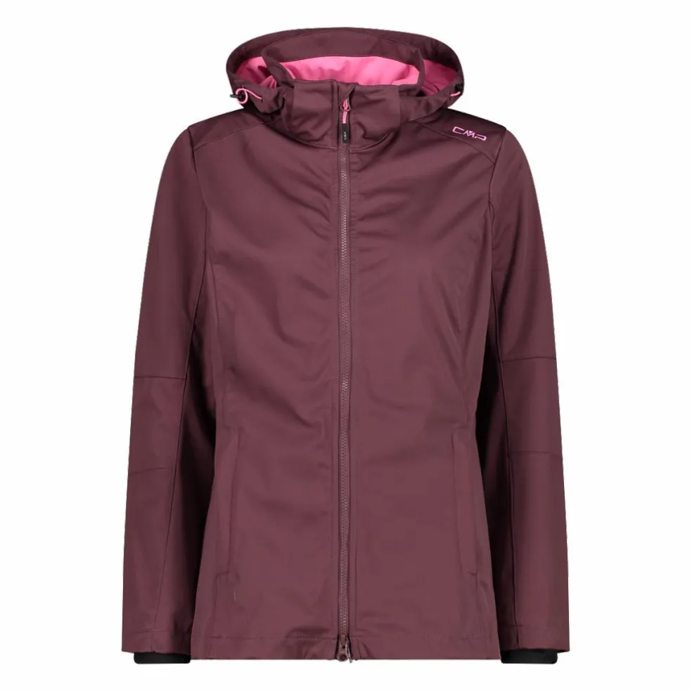 Damen Jacke aus Light Softshell mit abnehmbarer Kapuze