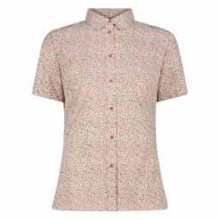 Damen Kurzarm-Bluse mit Karomuster