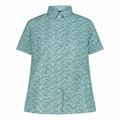 Damen Kurzarm-Bluse mit Karomuster