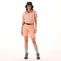 Damen Kurzarm-Bluse mit Karomuster