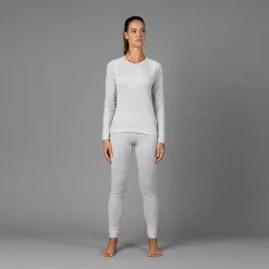Damen Langarm Unterwäsche mit Rundhalsausschnitt