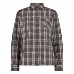 Damen Langarm-Bluse mit Karomuster