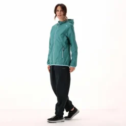 Damen packable wasserdichte Jacke
