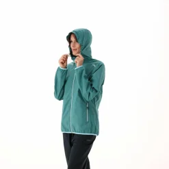 Damen packable wasserdichte Jacke
