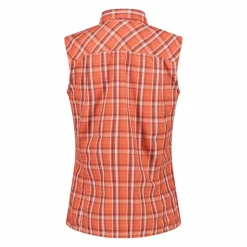 Damen Ärmelloses Hemd mit Karomuster