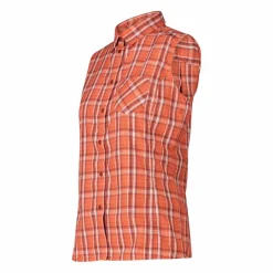 Damen Ärmelloses Hemd mit Karomuster