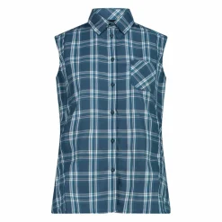 Damen Ärmelloses Hemd mit Karomuster