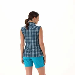 Damen Ärmelloses Hemd mit Karomuster