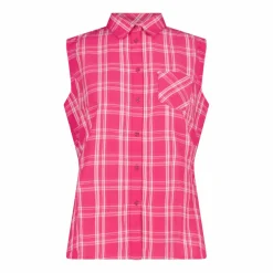 Damen Ärmelloses Hemd mit Karomuster