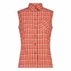 Damen Ärmelloses Hemd mit Karomuster