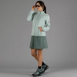 Damen schweres Fleecejacke Knit-Tech Meliert