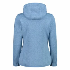 Damen schweres Fleecejacke Knit-Tech in melierter Optik mit Kapuze