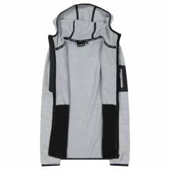 Damen schweres Fleecejacke Knit-Tech in melierter Optik mit Kapuze