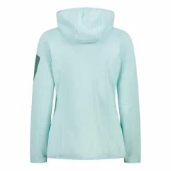 Damen schweres Fleecejacke Knit-Tech in melierter Optik mit Kapuze