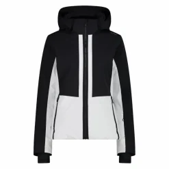 Damen Skijacke aus Twill mit abnehmbarer Kapuze