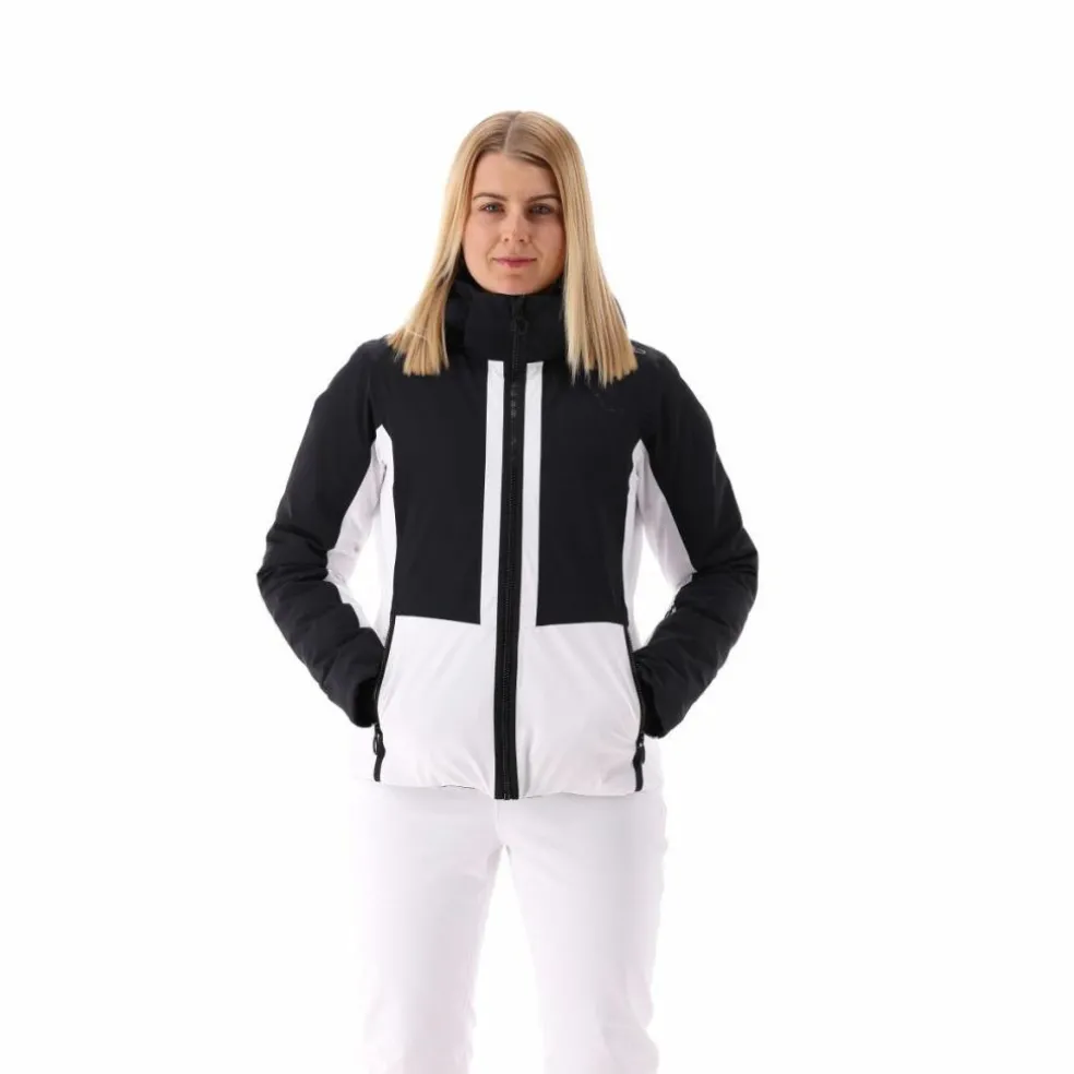 Damen Skijacke aus Twill mit abnehmbarer Kapuze