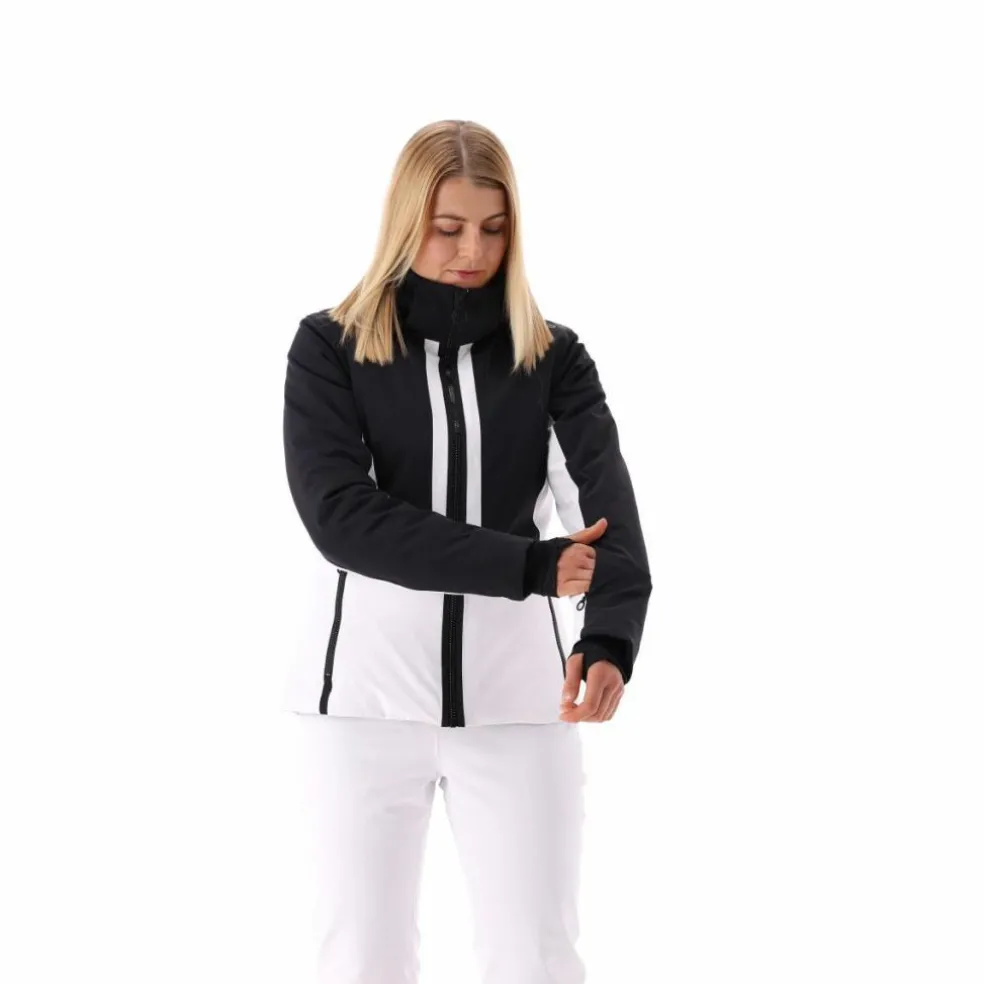 Damen Skijacke aus Twill mit abnehmbarer Kapuze