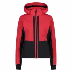 Damen Skijacke aus Twill mit abnehmbarer Kapuze