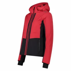 Damen Skijacke aus Twill mit abnehmbarer Kapuze