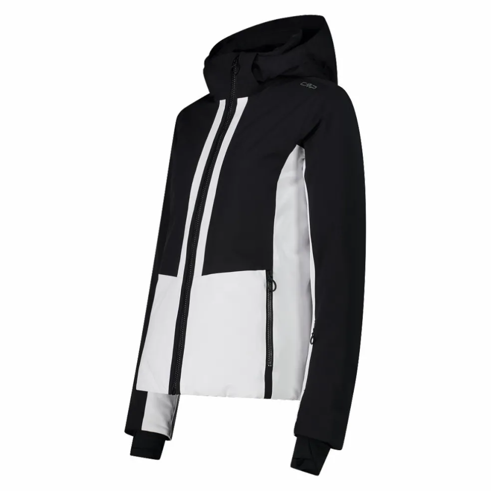 Damen Skijacke aus Twill mit abnehmbarer Kapuze