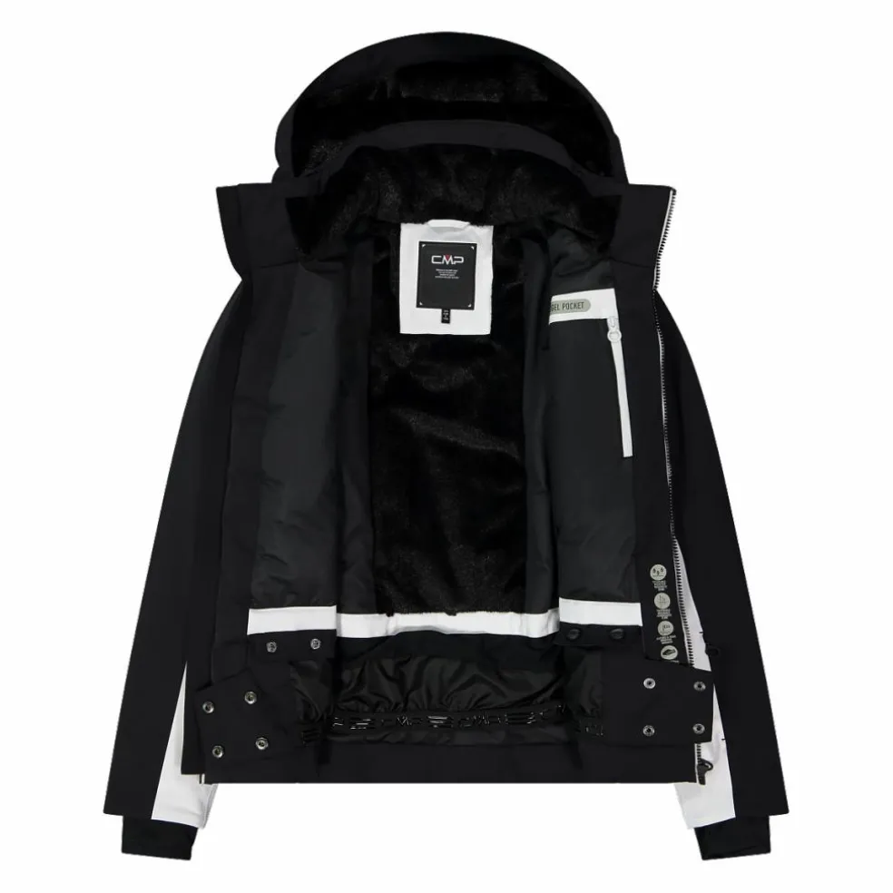 Damen Skijacke aus Twill mit abnehmbarer Kapuze